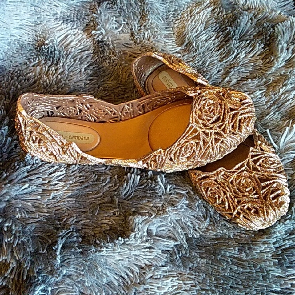 Women's Gold Flats